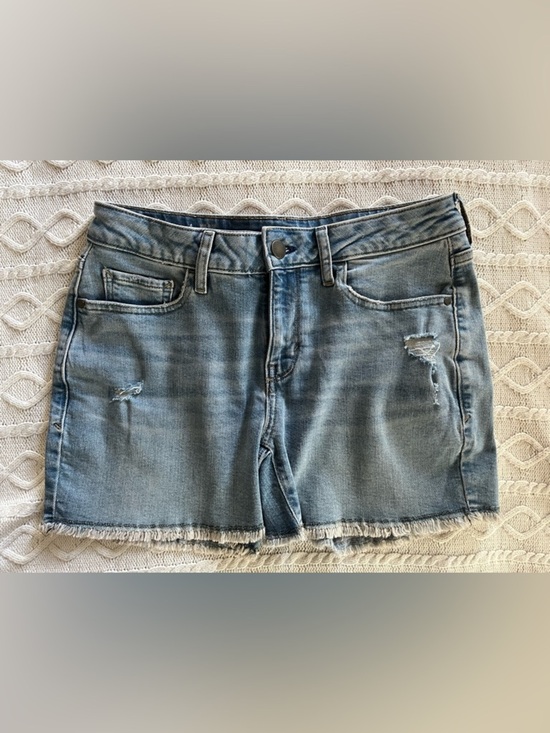 Pants - A.n.a. Lighter Wash Distressed Denim Mid-Rise Cutoff Shorts Women’s Size 4